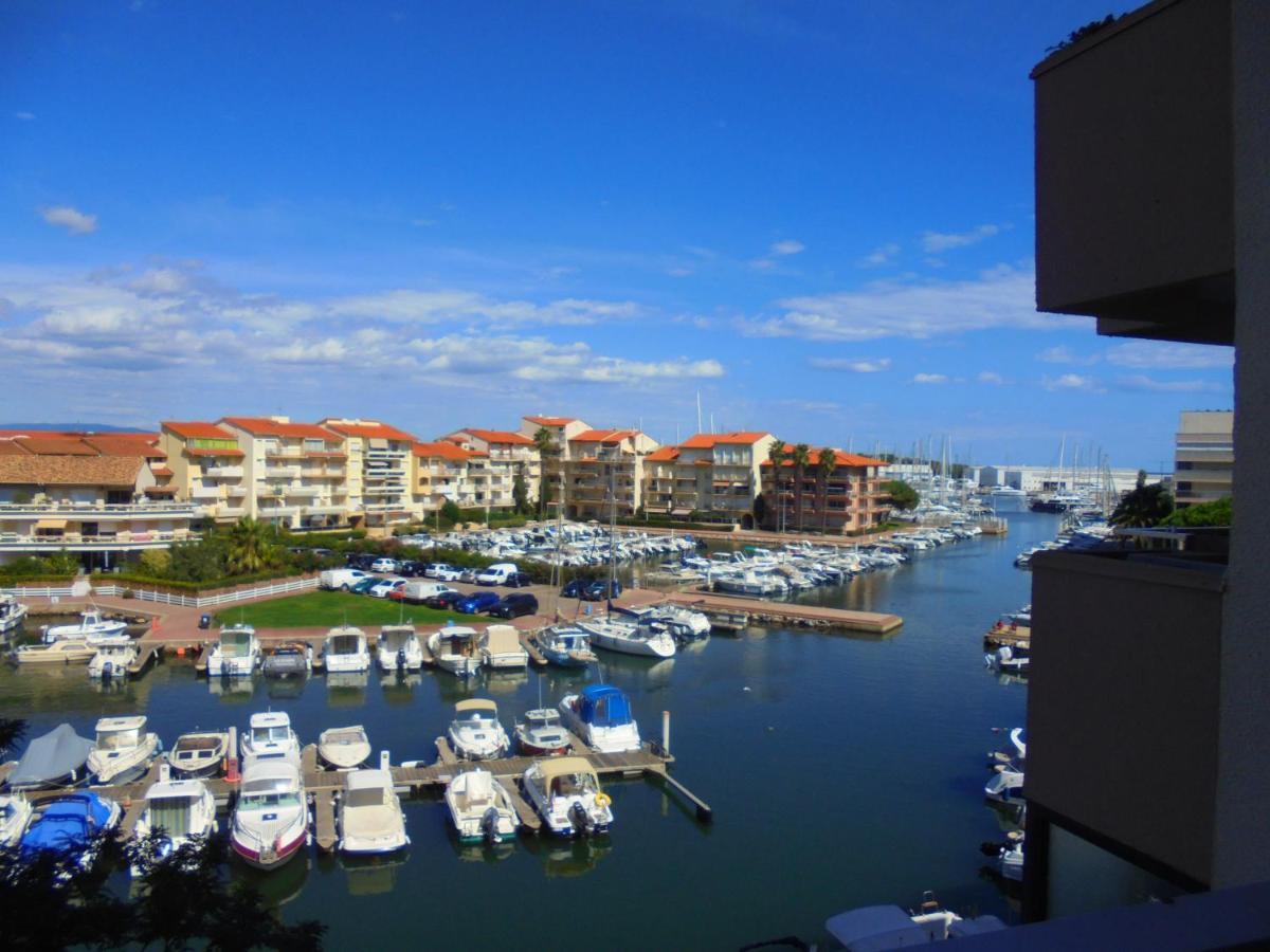 Appartement T2 Vue Mer Et Port,2 Balcons, Parking Prive Canet-en-Roussillon Eksteriør bilde