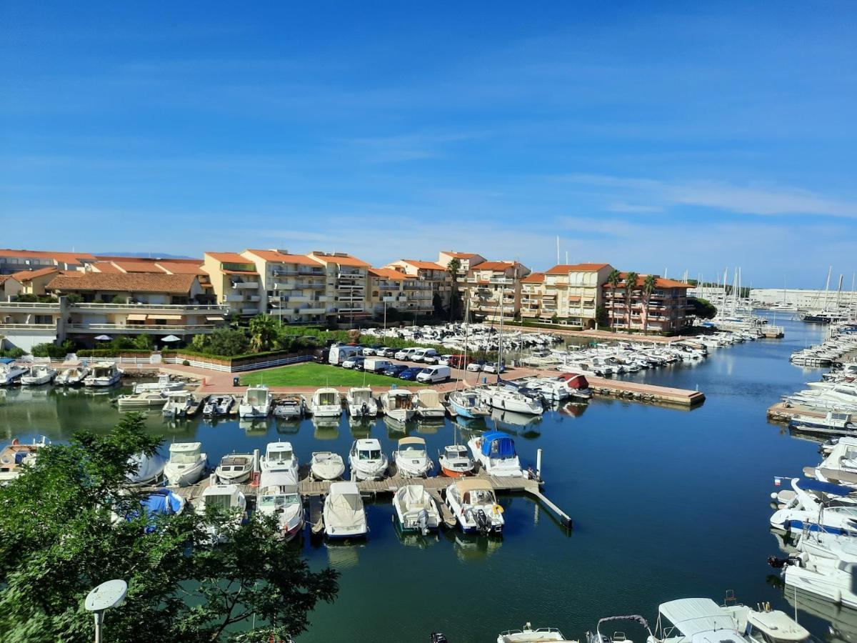 Appartement T2 Vue Mer Et Port,2 Balcons, Parking Prive Canet-en-Roussillon Eksteriør bilde