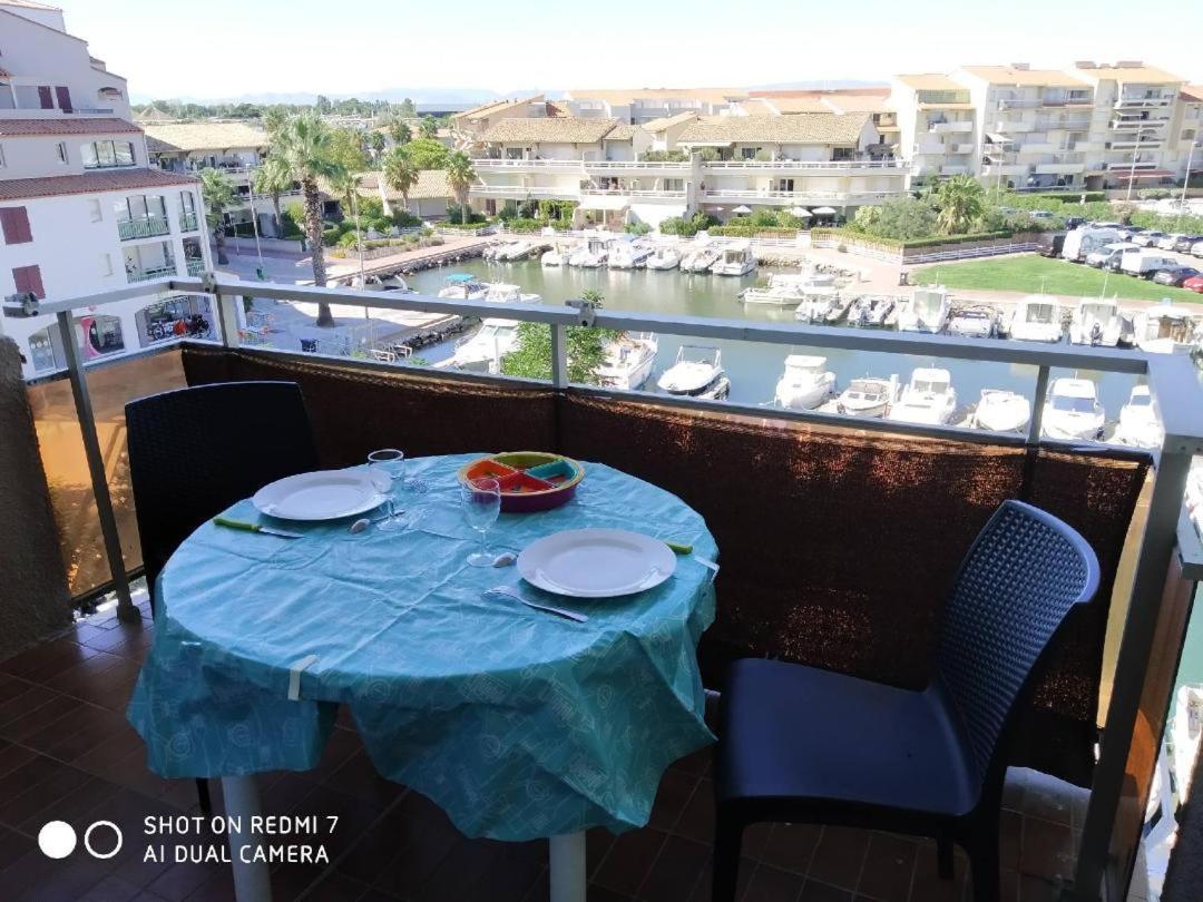 Appartement T2 Vue Mer Et Port,2 Balcons, Parking Prive Canet-en-Roussillon Eksteriør bilde