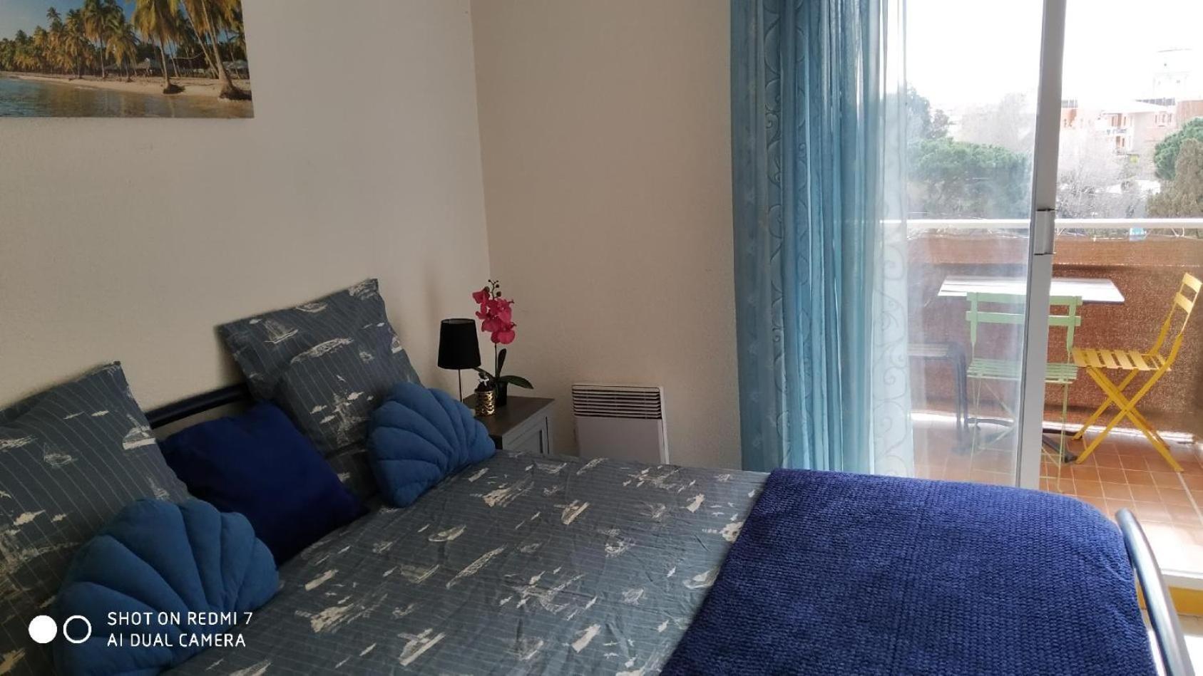 Appartement T2 Vue Mer Et Port,2 Balcons, Parking Prive Canet-en-Roussillon Eksteriør bilde