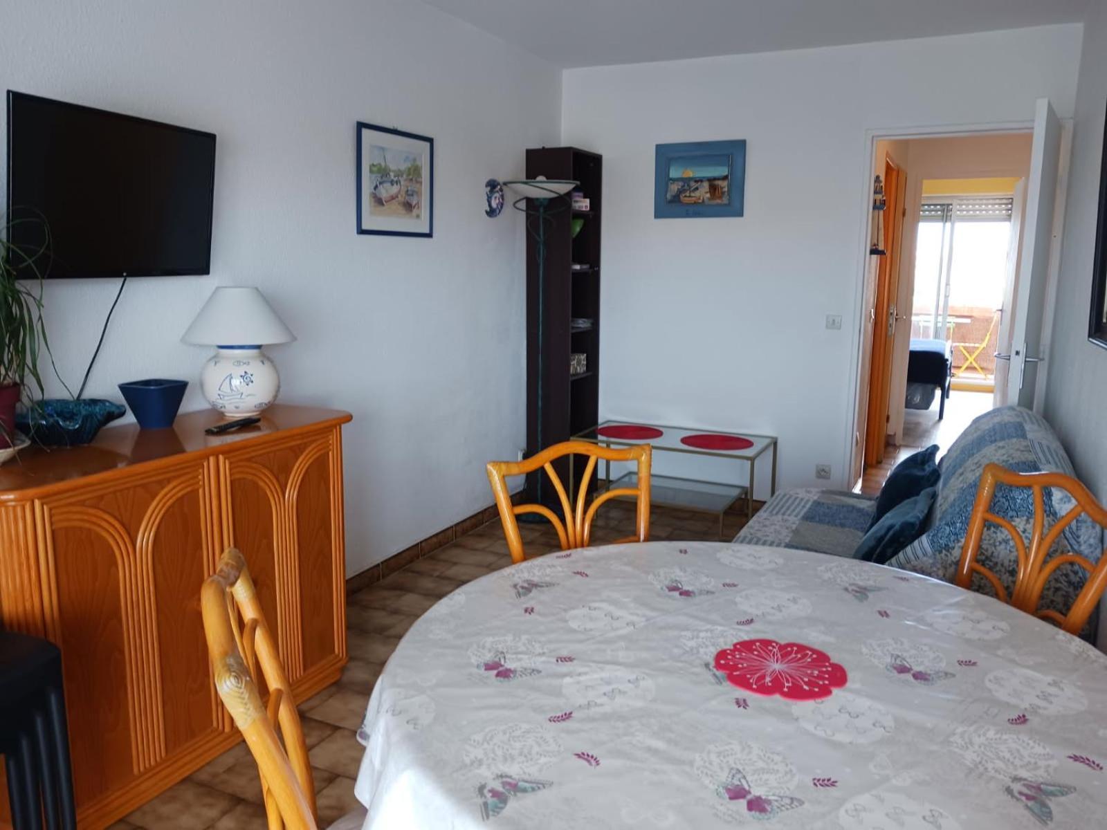 Appartement T2 Vue Mer Et Port,2 Balcons, Parking Prive Canet-en-Roussillon Eksteriør bilde